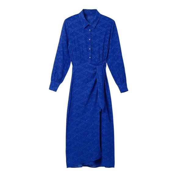 NEW Desigual Jacquard Midi Wrap Dress Size EU Medium - Picture 1 of 10